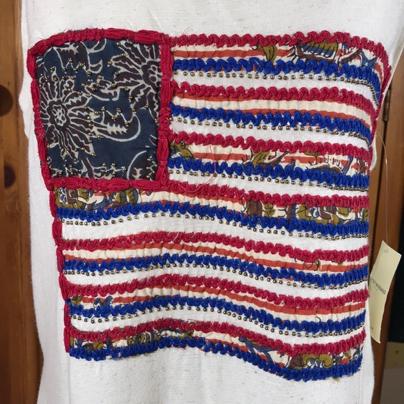 Lucky Brand tank American flag - XL - NWT - Picture 2 of 7